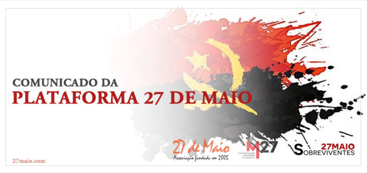 Comunicado da Plataforma 27 de Maio