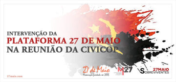 Intervenção da Plataforma 27 de Maio na Reunião da CIVICOP