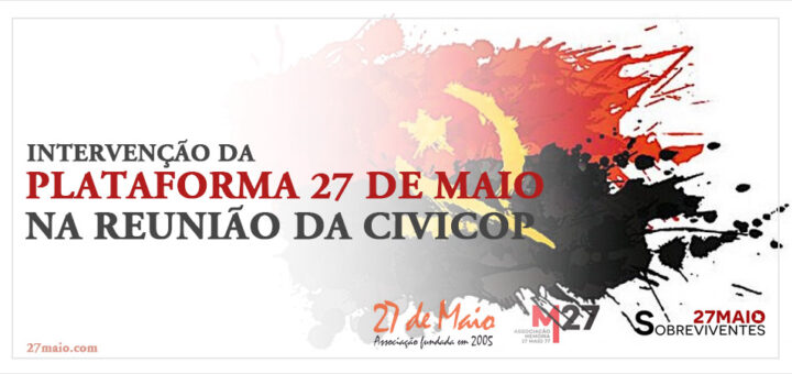 Intervenção da Plataforma 27 de Maio na Reunião da CIVICOP