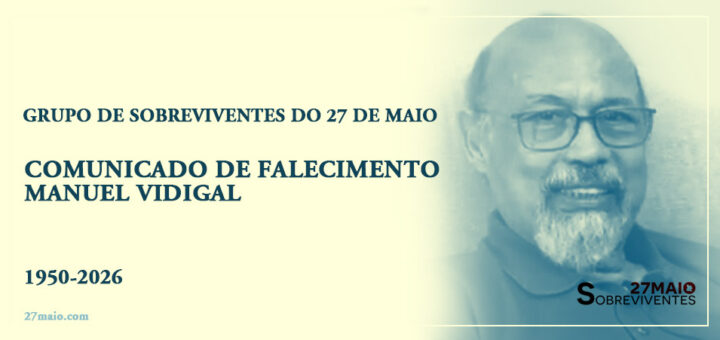 Comunicado de Falecimento - Manuel Vidigal