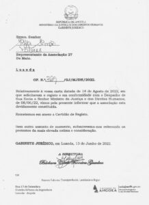 Ofício - Gabinete Jurídico - 13 de Junho 2022