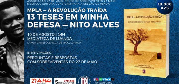 Sessão de Venda - A Revolução Traída - 13 Teses em Minha Defesa, de Nito Alves
